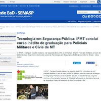 Na Mídia: Rede EaD da SENASP divulgou em junho a formatura do curso superior de Tecnologia em Segurança Pública