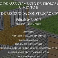 Campus Cuiabá oferece curso gratuito de assentamento de tijolo de solo-cimento e de tijolo de resíduos de construção civil