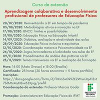 Licenciatura em Educação Física do campus Cuiabá promove curso de extensão para 250 profissionais de Educação Física