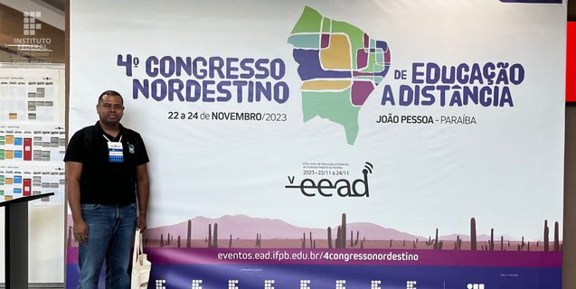Professor do Campus Cuiabá apresenta trabalho sobre EaD em congresso na PB