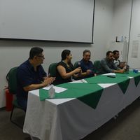 Mesa de abertura da Semana de Informática